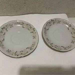 Vintage - Sheffield Fine China 2 saucers  Classic 501 Pattern
